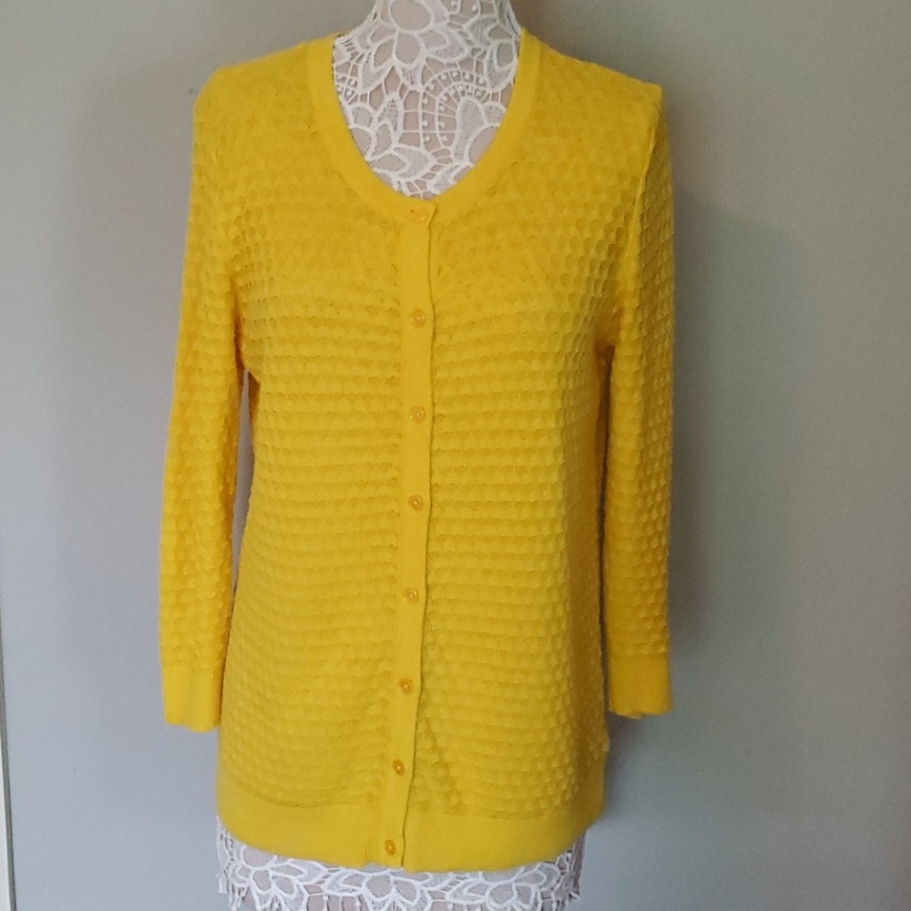 Merona Sunny Yellow Lightweight Cardigan Sweater